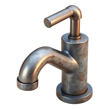 beautiful minimalist Modern Bathroom Faucet Isolated Cutout genuine png