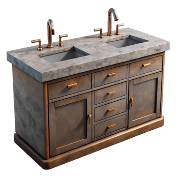 wonderful contemporary Modern Bathroom Vanity with Mirror Transparent original png