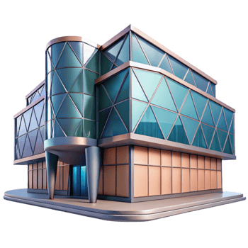 magnificent traditional Modern Building Geometric Design Transparent Background high resolution png
