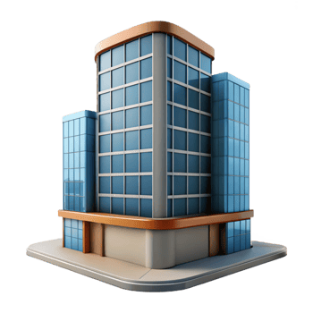 impressive contemporary Modern Building Skyscraper Isolated detailed png