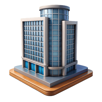 dramatic minimalist Modern Building Skyscraper Isolated exclusive png