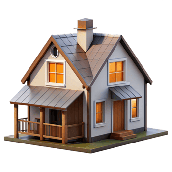 magnificent modern Modern Farmhouse Architecture Front View Isolated exclusive png