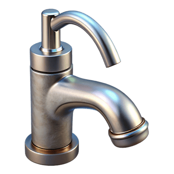 magnificent artistic Modern Faucet Chrome Finish Transparent Background genuine png