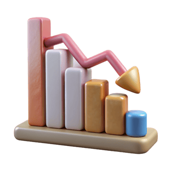 wonderful contemporary Modern Graph Showing Decline Isolated high resolution png