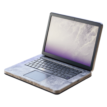 impressive contemporary Modern Laptop with Blank Screen Isolated premium png