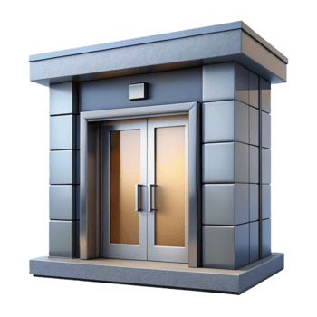 impressive modern Modern Office Building Entrance Cutout Element high resolution png