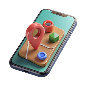 beautiful rustic Modern Smartphone with Augmented Reality Marketing App Transparent Background high resolution png