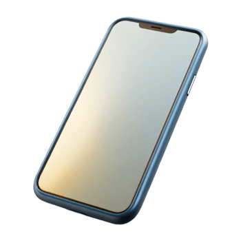 dramatic vintage Modern Smartphone with Blank Screen Isolated on Transparent Background premium png