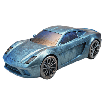 beautiful vintage Modern Sports Car Isolated Element professional png