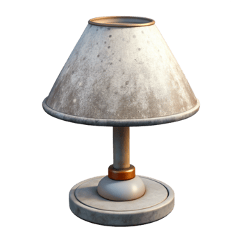 dramatic rustic Modern Table Lamp with Adjustable Arm Cutout detailed png