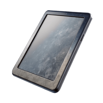 elegant artistic Modern Tablet Side View Cutout Element authentic png