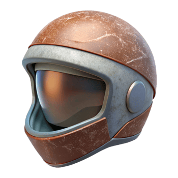 serene abstract Motorcycle Helmet Front View Cutout premium png