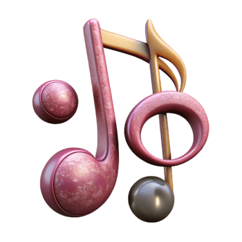 dramatic classic Music Notes Treble Clef Transparent Background high quality png
