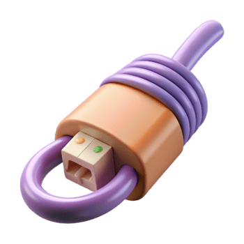 magnificent minimalist Network Cable with Rj Connector Cutout high quality png