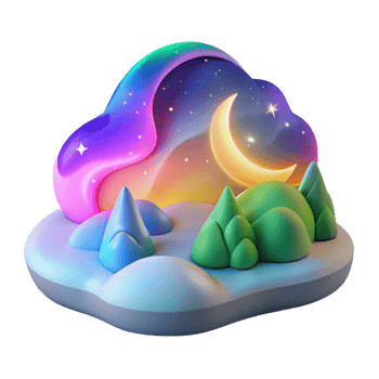 extraordinary artistic Northern Lights Colorful Sky Night Scene Cutout exclusive png