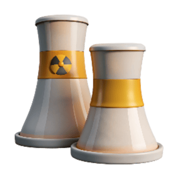 dramatic rustic Nuclear Power Plant Cooling Towers Transparent Background original png
