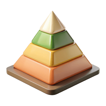beautiful vintage Nutrition Pyramid Chart Transparent Background professional png
