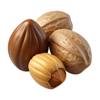 wonderful artistic Nuts and Seeds Isolated Element premium png