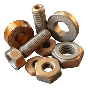 magnificent creative Nuts and Bolts Assorted Cutout Element high resolution png