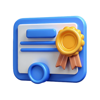 wonderful classic Online Course Certificate with Gold Seal Cutout premium png