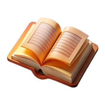 stunning abstract Open Book with Inspirational Quote Cutout premium png