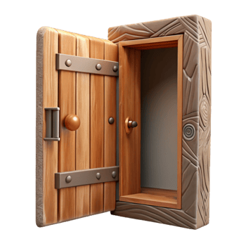 elegant traditional Open Door New Beginnings Wooden Texture Cutout high resolution png