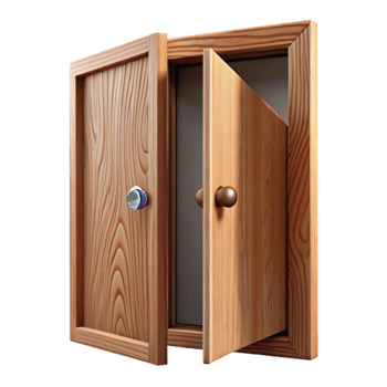 impressive classic Open Door Opportunity Concept Wooden Texture Cutout detailed png