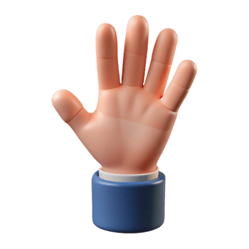 vibrant modern Open Hand Reaching Upward Transparent professional png
