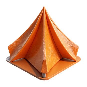 beautiful vintage Orange Tent Stakes Metal Close Up Isolated Element premium png