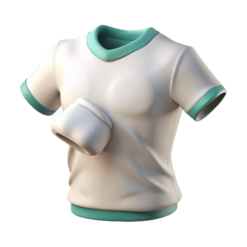 dramatic traditional Organic Cotton T Shirt White Front View Isolated high quality png