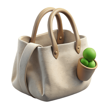 extraordinary contemporary Organic Cotton Tote Bag Natural Color Transparent Background genuine png