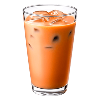 Refreshing Iced Beverage in a Clear Glass with Ice Cubes png