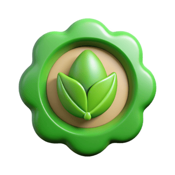 magnificent classic Organic Food Logo Green Text Transparent Cutout premium png