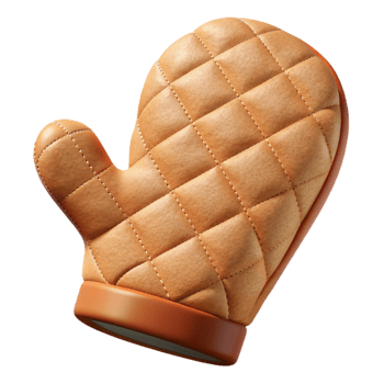 impressive creative Oven Mitt Cutout Heat Resistant png