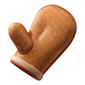 impressive modern Oven Mitt Cutout Heat Resistant detailed png