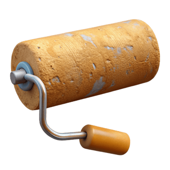 impressive abstract Paint Roller Creating Texture on Wall Transparent Background professional png