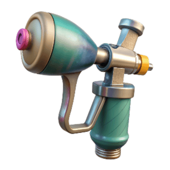 impressive rustic Paint Sprayer Nozzle Detail Isolated exclusive png