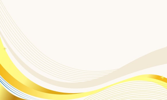 Elegant Golden Wave Background with Subtle Abstract Lines vector