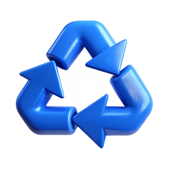 extraordinary contemporary Paper Recycling Symbol Blue premium png