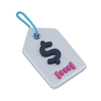Shopping Tag Label 3D Icon png