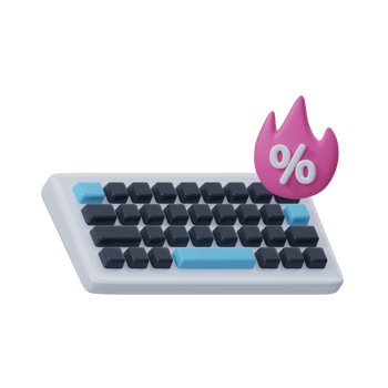 Computer Keyboard Hot Sale 3D Icon png