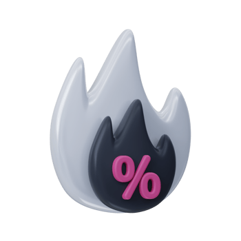 Hot Sale Discount Promotion 3D Icon png