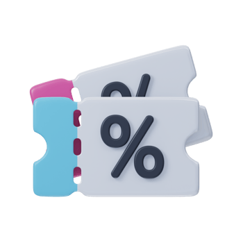 Discount Coupon Gift 3D Icon png