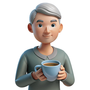 beautiful traditional Person Holding a Cup of Tea Cutout high resolution png