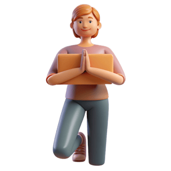 elegant traditional Person Holding a Yoga Block Cutout high resolution png