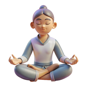 extraordinary contemporary Person Meditating Transparent Background exclusive png
