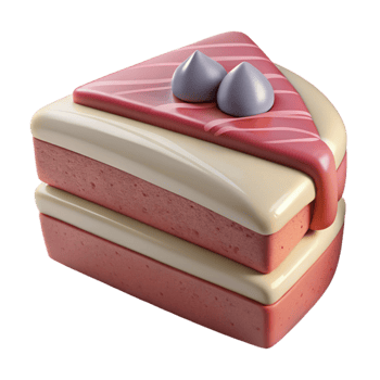 wonderful vintage Piece of Cake Cutout with Frosting Detail exclusive png
