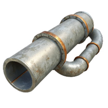 extraordinary traditional Pipeline Section Straight View Isolated high resolution png