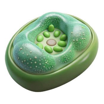 beautiful creative Plant Cell Diagram Side View Transparent Background png