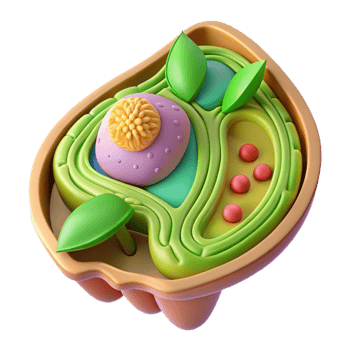 dramatic minimalist Plant Cell Structure Labeled Diagram Transparent Cutout high resolution png